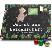 Mr. & Mrs. Panda Schoko Adventskalender Dozent Leidenschaft - Schwarz - Geschenk, Vorlesung, Kollege, Akademiker, Schenken, Uni, Tutor, Schokoladen... - Schwarz