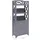 vidaXL Badezimmerschrank 46 x 24 x 116 cm Grau Paulownia-Holz