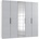 Level 250 x 236 x 58 cm weiß/Light grey mit Spiegeltüren