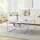 [en.casa] Couchtisch Solund Lila Metall 90 x 45 x 60 cm