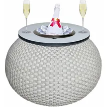 cootab cooler table 3-in-1 Loungetisch mit Edelstahl-Kühler Milano 40 cm