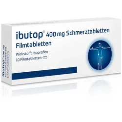 ibutop 400 mg bei Kopfschmerzen, Zahnschmerzen, Regelschmerzen und Fieber 10 St Filmtabletten