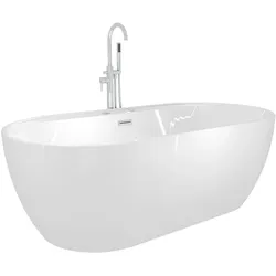 AcquaVapore freistehende Badewanne Wanne F29 180x90cm Whirlpool Luft & Wasser mit Armatur AF02