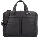 Piquadro Black Square Aktentasche 39 cm Laptopfach blau