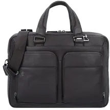 Piquadro Black Square Aktentasche 39 cm Laptopfach blau
