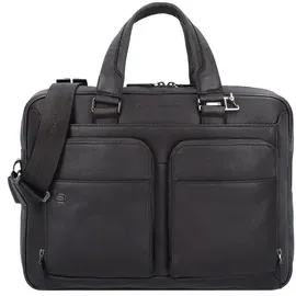 Piquadro Black Square Aktentasche 39 cm Laptopfach blau