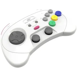retro-bit SEGA Saturn Pro Controller Weiß Nintendo Switch