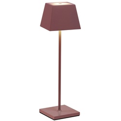 Tragbare und wiederaufladbare IP54 korallenrote Siesta LED-Tischlampe
