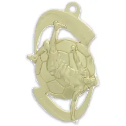 ABVERKAUF Fußballmedaille Mats goldfarben