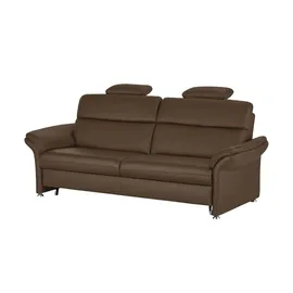 meinSofa Einzelcouch Leder 2-Sitzer Beige