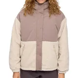 Mazine Fabric Blocking Jacket - Damen Fleecejacke, Größe:XS, Farbe:grey brown/natural XS