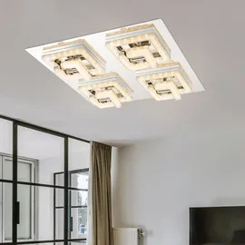GLOBO Kristallleuchte 1 x LED 36,0 W Chrom
