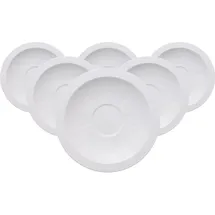 Villeroy & Boch White Pearl Frühstücks-/Suppenuntertasse 6-tlg. weiß