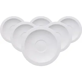 Villeroy & Boch White Pearl Frühstücks-/Suppenuntertasse 6-tlg. weiß