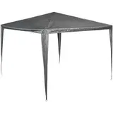 Relaxdays Pavillon anthrazit, 3x3 m, & Schwarz