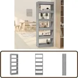 Vidaxl - Bücherregal/raumteiler Grau Sonoma 60x30x166 Cm Holzwerkstoff - Buche Regal - Holzregal - Raumteiler - Sideboard - Grau Sonoma