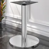 GGM Möbel Bistro Tischgestell Ø 45 cm | Säule: 7,6 x 60 cm | Edelstahl | Tischgestell Rund, Gastro Tischgestell