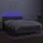vidaXL Boxspringbett mit Matratze & LED Taupe 140x200 cm Stoff