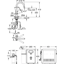Grohe Blue Professional C-Auslauf Set (31325002)