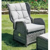 Gartensessel Relaxsessel COMFORT Polygeflecht