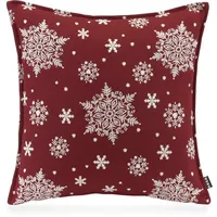 H.O.C.K. Dekokissen »Snow Flakes« Schneeflocke, traditionell, bestickte Schneeflocken, inkl.