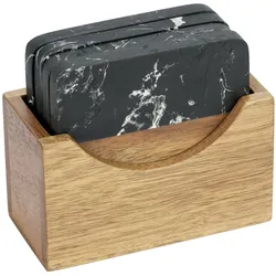 Schöner Wohnen Kollektion Marmor- & Akazi-Untersetzer Atami - braun