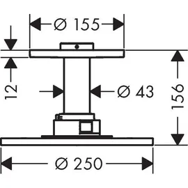 Hansgrohe Kopfbrause 250 1jet (35286800)