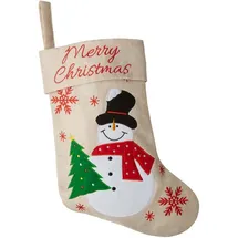 dressforfun Nikolausstiefel 26 x 36,5 cm beige