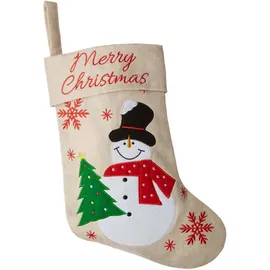dressforfun Nikolausstiefel 26 x 36,5 cm beige