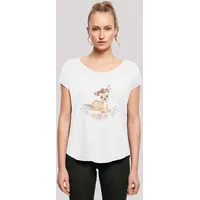 F4NT4STIC Long Cut T-Shirt Disney Bambi Watercolour in weiß