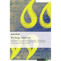 Grin Richtig zitieren: