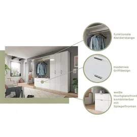 xonox.home Projekt X Garderobenschrank 195 x 34 x 193 cm weiß