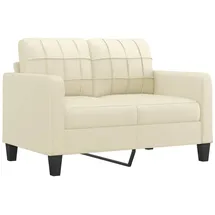 vidaXL 2-Sitzer-Sofa Creme 120 cm Kunstleder