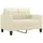 vidaXL 2-Sitzer-Sofa Creme 120 cm Kunstleder