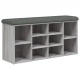 vidaXL Schuhbank 102 x 50 x 32 cm grau / grau