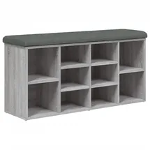 vidaXL Schuhbank 102 x 50 x 32 cm grau / grau