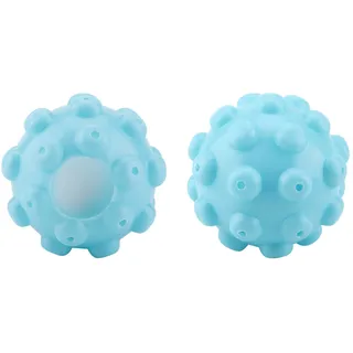 SEAFRONT 2 Teile/Satz Blau PVC Wiederverwendbar, Waschmittel Dosierkugel Herr Dampfende Trocknerkugeln Kugeln Wäsche Waschen Stoffweichmacher Ball Zubehör