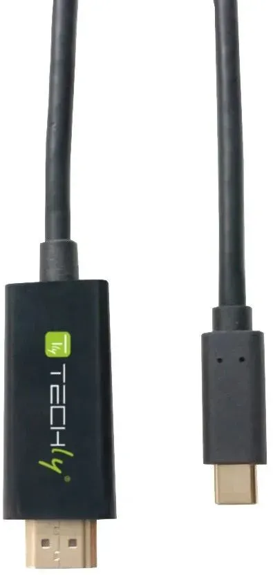 Techly IADAP-USBC-HDMI2TY USB-Grafikadapter 3840 x 2160 Pixel Schwarz