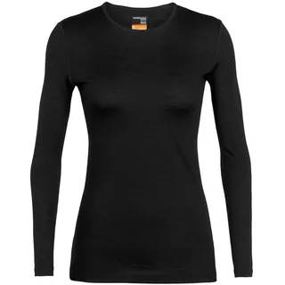 200 Oasis Crew Merino Langarm-baselayer - Black XS