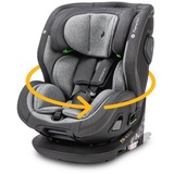 Osann Autokindersitz Flame360, ab: Geburt, bis: 12 Jahre, drehbarer Reboarder mit Isofix und Top-Tether von 40 bis 150 cm grau