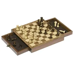 GOKI Magnetisches Schachspiel mit Schubladen (26x26cm)
