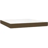 vidaXL Taschenfederkernmatratze Dunkelbraun 180 x 200 cm H2