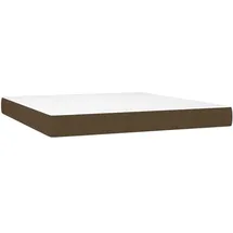 vidaXL Taschenfederkernmatratze Dunkelbraun 180 x 200 cm H2