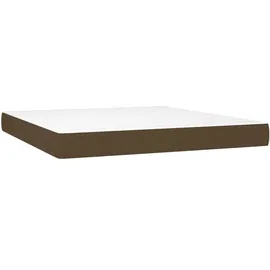 vidaXL Taschenfederkernmatratze Dunkelbraun 180 x 200 cm H2