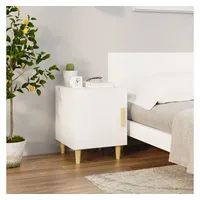 VidaXL Nachttisch Weiß Holzwerkstoff