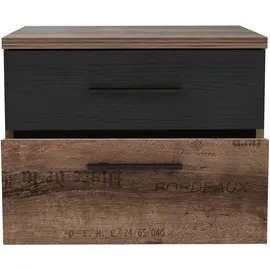 Forte Nachtschrank Jacky 0 x 0 x 0 cm Braun/Schwarz