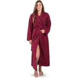 Normani Bademantel aus 100 % Baumwolle Lola in Burgund | Gr.: 6XL
