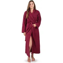 Normani Bademantel aus 100 % Baumwolle Lola in Burgund | Gr.: 6XL