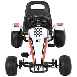 Homcom Go Kart weiß (66x57x104)