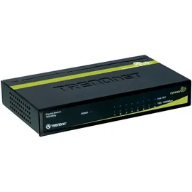 TRENDNET TRENDnet, 8port Gigabit Switch, Ethernet-Splitter, lüfterlos, 16 Gbit/s Schaltkapazität, Plug & Play